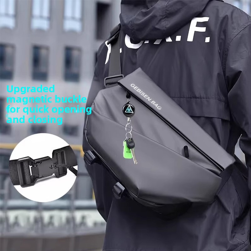 Cycling Commuter Bag - Borsa a Tracolla Magnetica da Uomo,