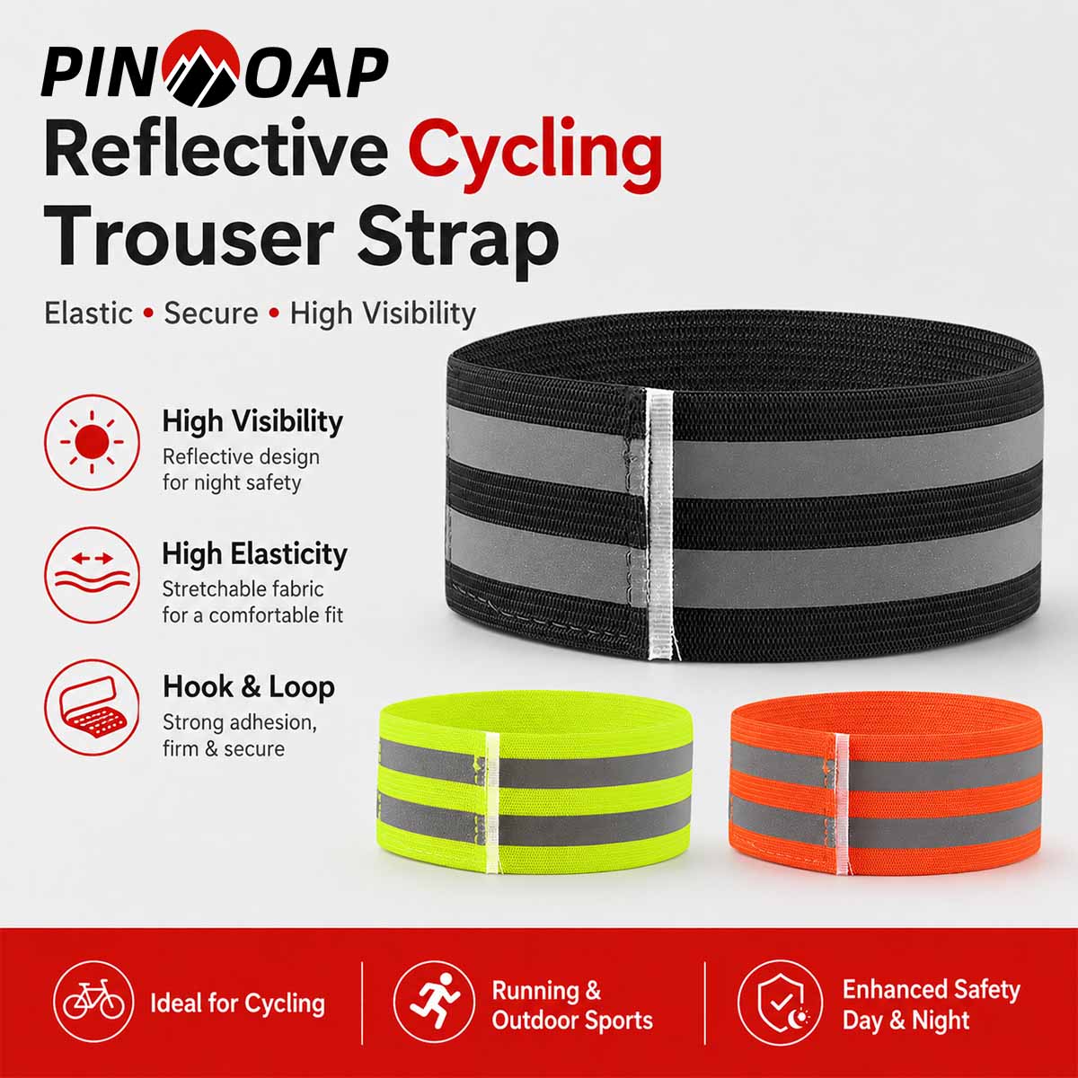 Cycling Commute Pants - PINMOAP 1/2PCS Fascia per Pantaloni da