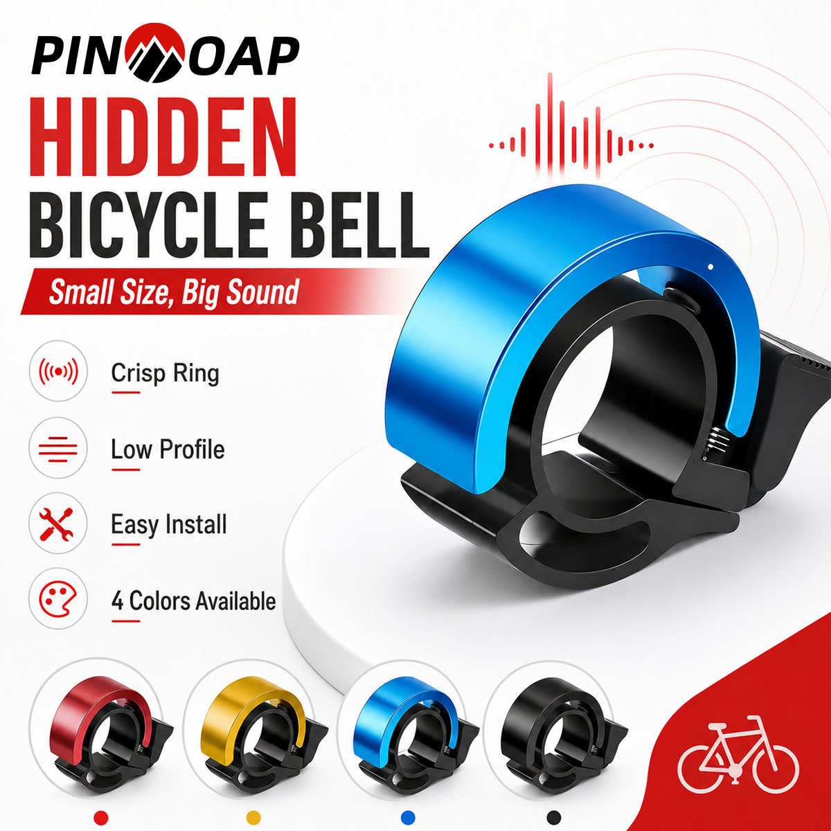 PINMOAP 1PC Campanello invisib - Bell Handlebar Ring recensione e prezzo