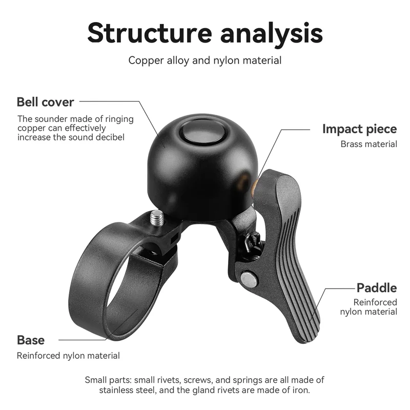 ROCKBROS Mini campanello per b - Bell Handlebar Ring recensione e prezzo