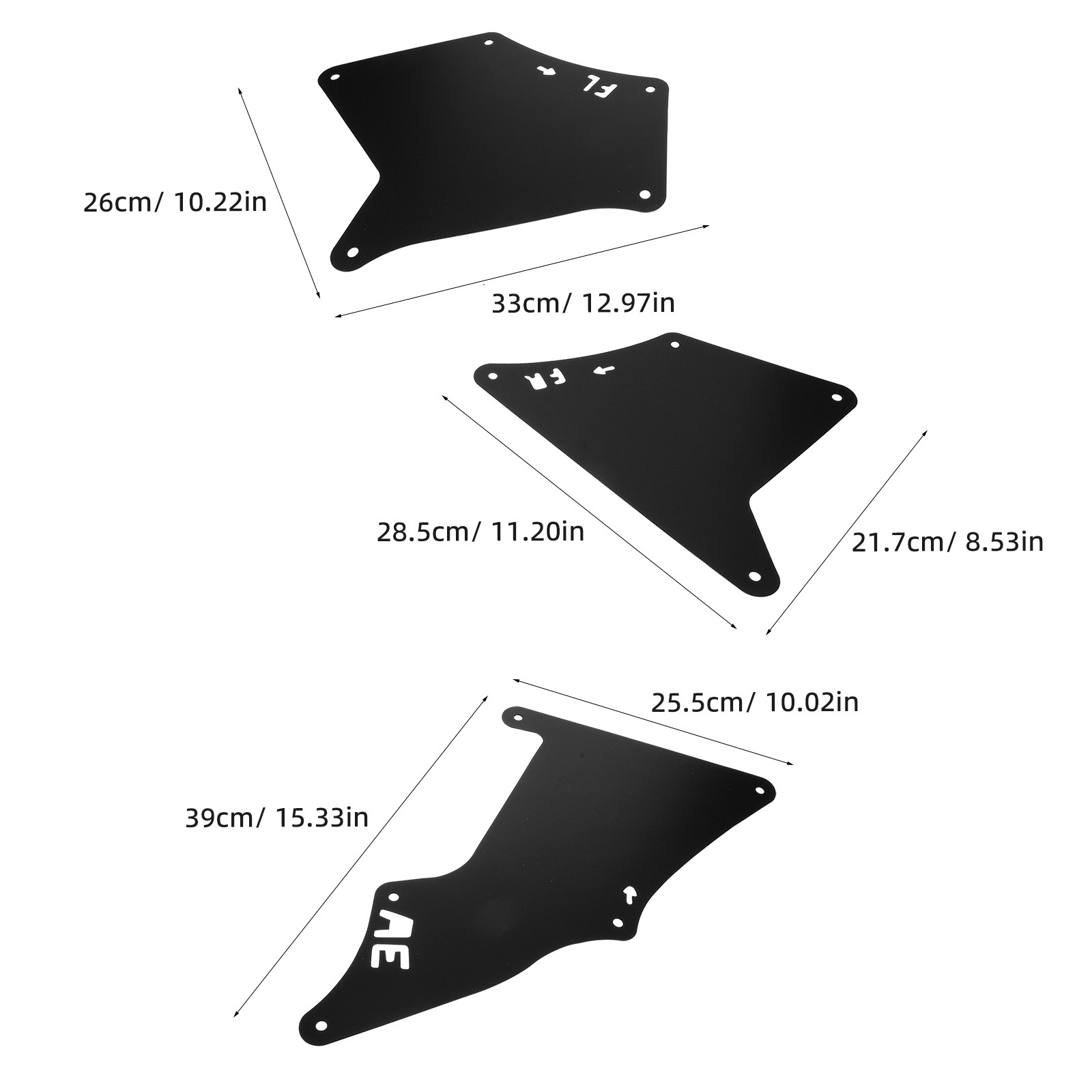 Set di Parafanghi Anteriori in - Fender Mudguard Set recensione e prezzo